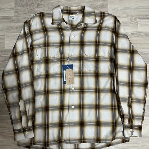 [BUNJANG] Orslow Brown Check Ombre Shirt Size 5 / (ORSLOW)오어슬로우 브라운 체크 옴브레 셔츠