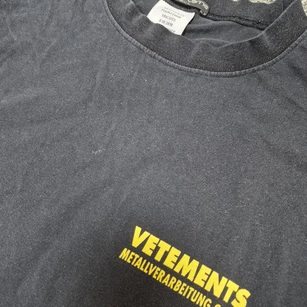 [BUNJANG] VETEMENTS Metal Bear Bite Long T-Shirt Black (L) / 베트멍 메탈베어바이트룽 티셔츠 블랙 (L)