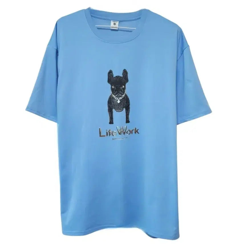 [BUNJANG] LifeWork Functional Short Sleeve T-Shirt Sky Blue / 라이프워크 반팔티셔츠 105-110