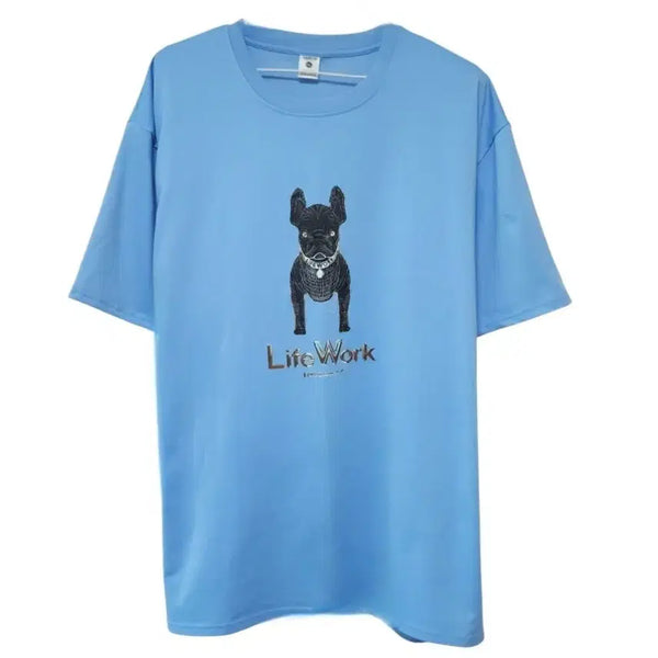 [BUNJANG] LifeWork Functional Short Sleeve T-Shirt Sky Blue / 라이프워크 반팔티셔츠 105-110