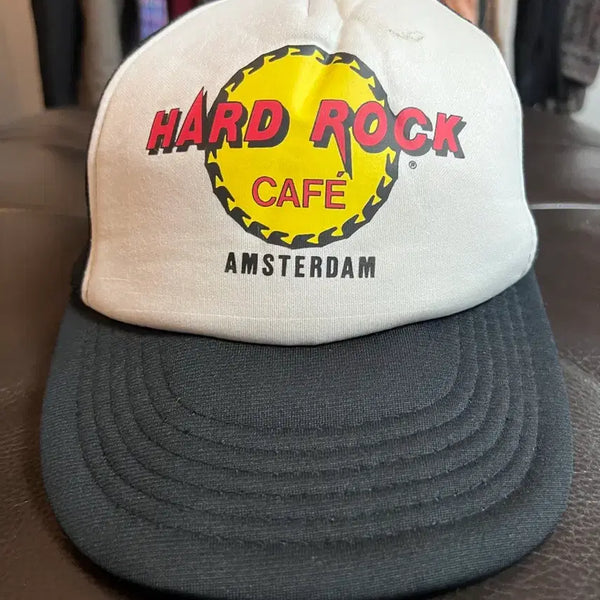 [BUNJANG] 80s Yupung Korea Hard Rock Cafe Amsterdam Vintage Snapback / 80s (유풍 코리아) 하드락카페 암스테르담 빈티지캡