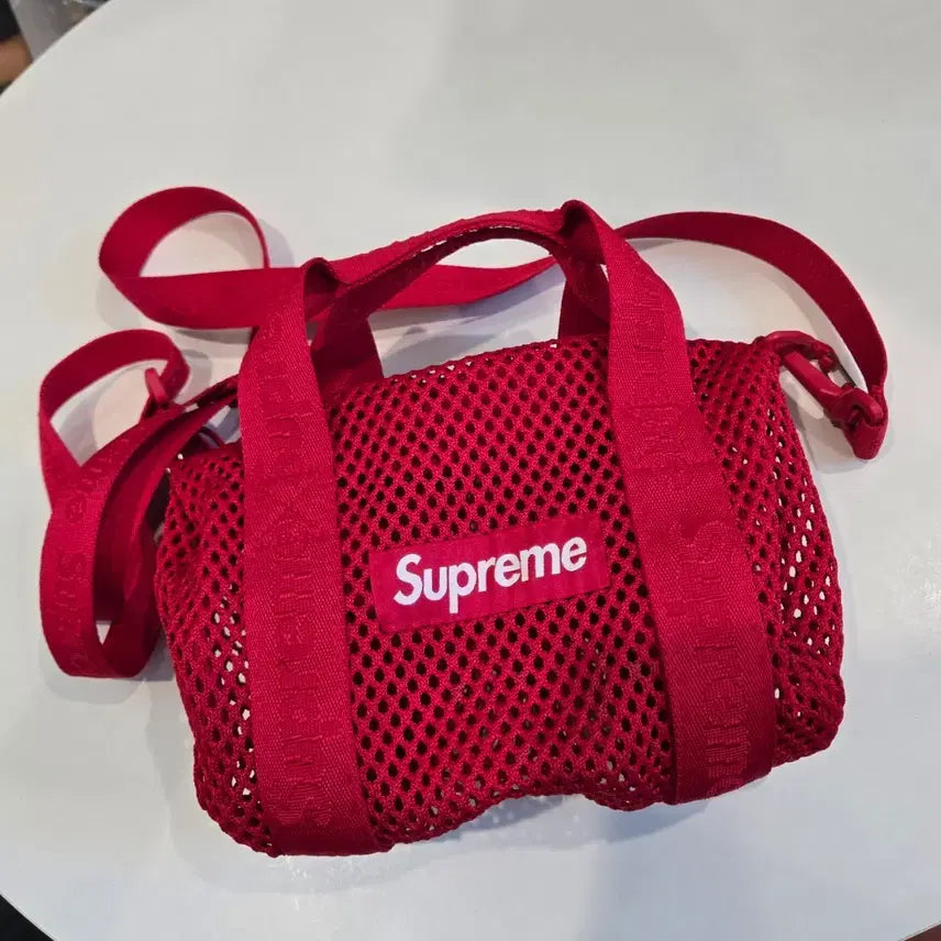 [BUNJANG] Supreme Mesh Mini Duffle Bag Red 25SS / 슈프림 메쉬 미니 더플백 레드 25ss
