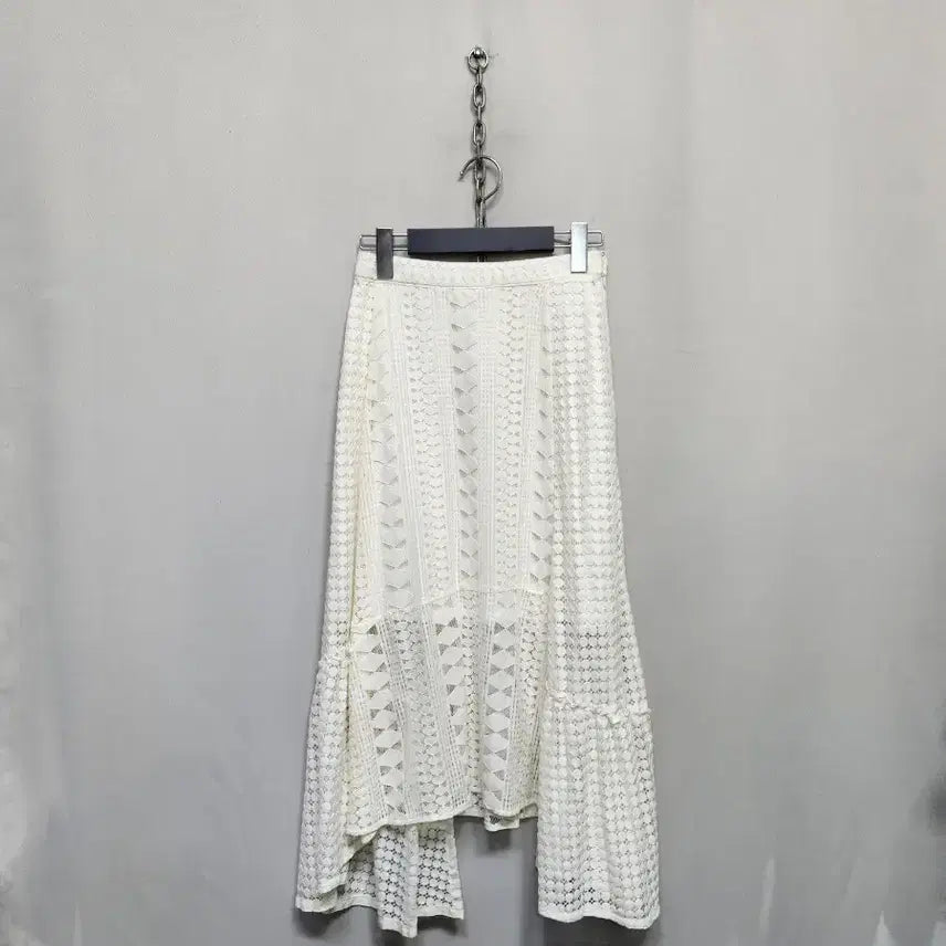[BUNJANG] System Hem Lace Back-Banding Skirt / 시스템 햄 레이스 뒷밴딩 스커트(20년제조)