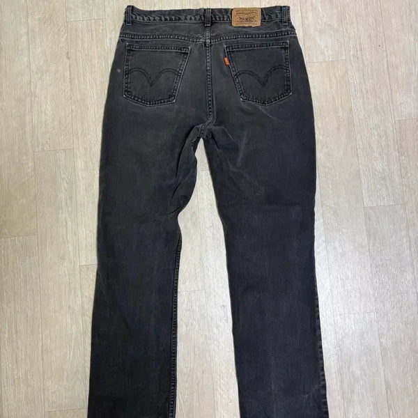 [BUNJANG] Levi's 619 Black Denim Orange Tab Blank Tab Jeans 34 / 리바이스 619 흑청 오렌지탭 블랭크탭 34