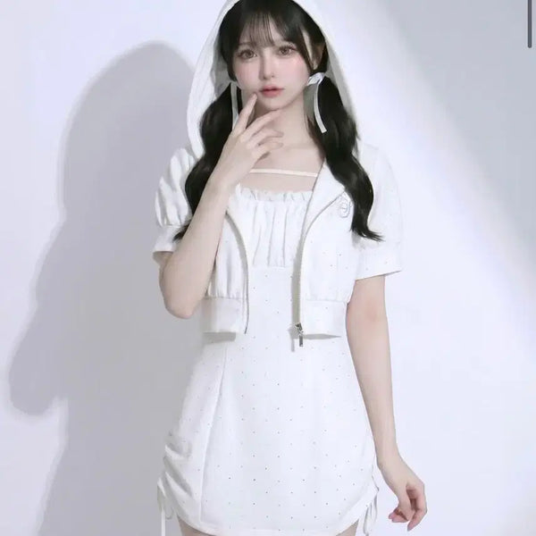 [BUNJANG] Dimarub Rose Setup One-Piece Dress / 디마럽 로즈 셋업 원피스 스나계 양지뢰 양산형지뢰계피움에블린로지타