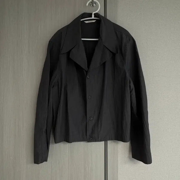 [BUNJANG] Women's Nylon Short Jacket Charcoal / 보세 여성 나일론 숏자켓 차콜