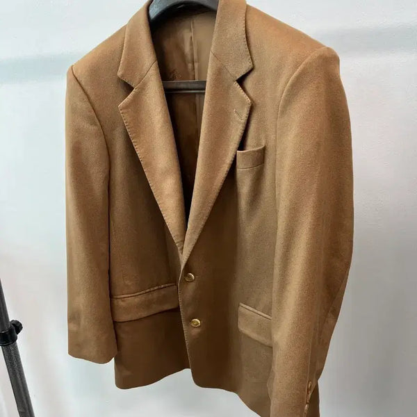 [BUNJANG] Burberry Camel 100% Cashmere Jacket / 100) 버버리 카멜 캐시미어100% 자켓