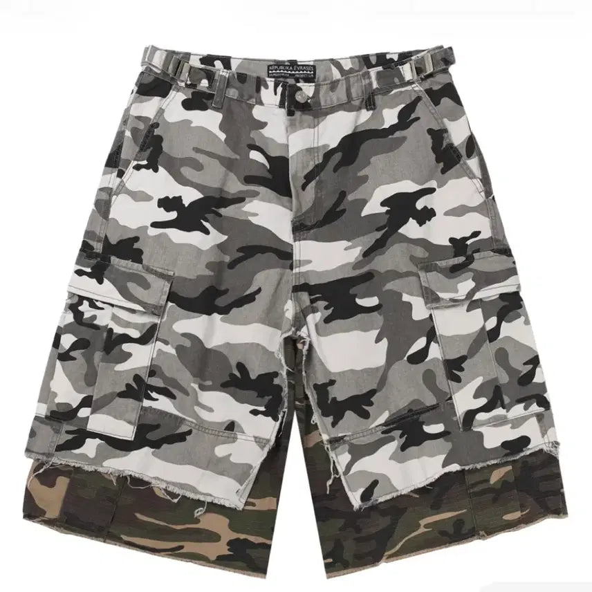 [BUNJANG] Project GR MFM333 Layered Skirt Camo Bermuda / [2]프로젝트gr mfm333 레이어드스커트 카모 버뮤다
