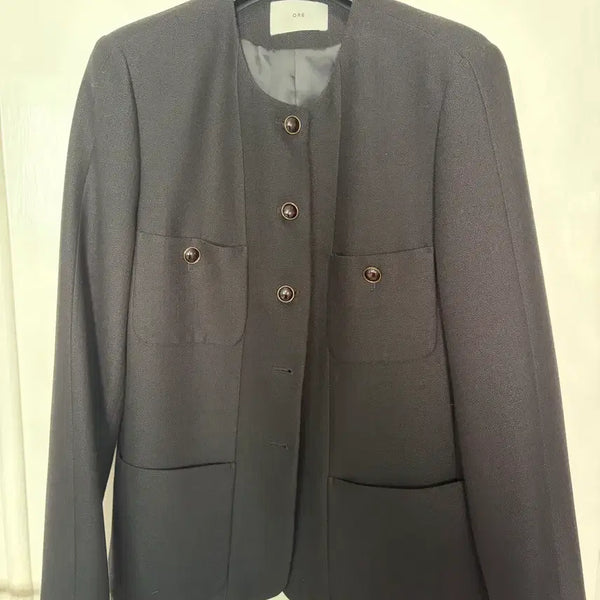 [BUNJANG] ORE Black Free Size Jacket / ORE 검정색 자켓 프리사이즈