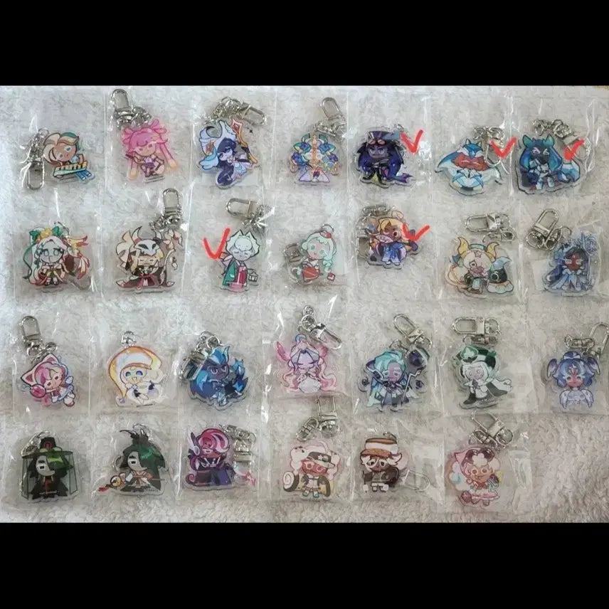 [BUNJANG] Cookie Run OvenBreak Mapleshop Keyring Bundle Set / 쿠키런 오븐브레이크 마플샵키링 일괄
