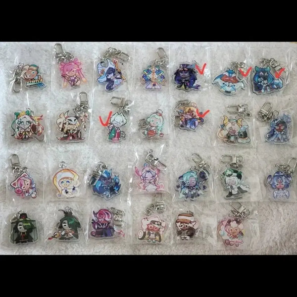 [BUNJANG] Cookie Run OvenBreak Mapleshop Keyring Bundle Set / 쿠키런 오븐브레이크 마플샵키링 일괄