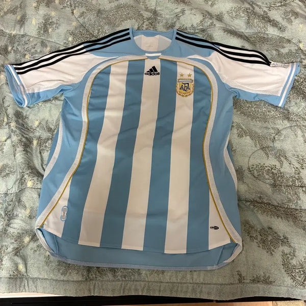 [BUNJANG] Argentina National Team 2006 Replica Jersey (Size L/XL) / 아르헨티나 국대 2006 리이슈 유니폼 실착 0회
