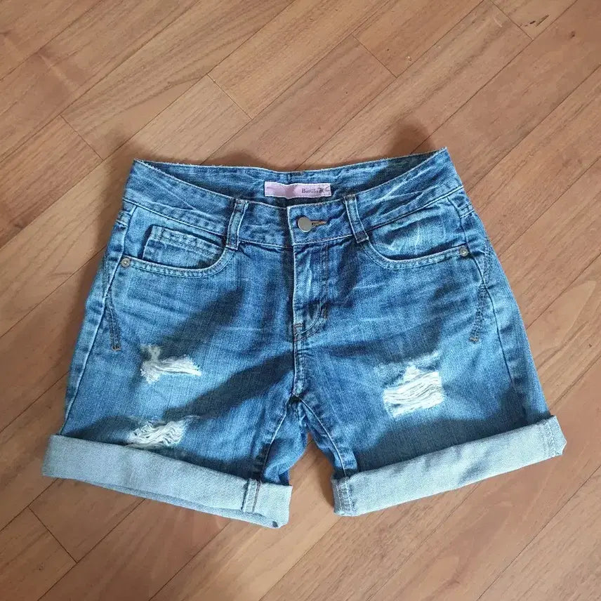 [BUNJANG] Vanilla B Distressed Denim Shorts Size 44 / 44 바닐라비 청반바지