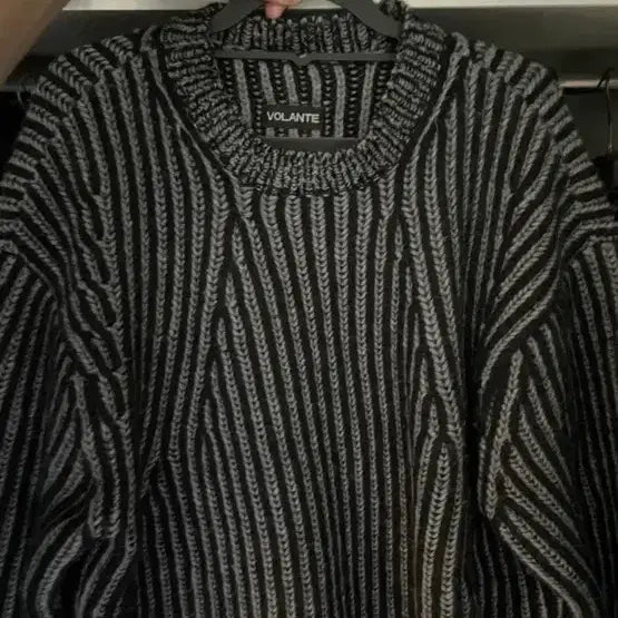 [BUNJANG] Volante Cable Knit Black / 2사이즈) 볼란테 케이블니트 블랙