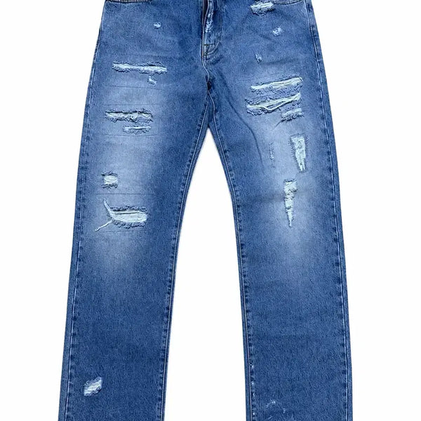 [BUNJANG] 424 Distressed Baggy Denim Jeans / 424 distressed baggy denim