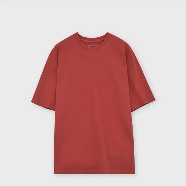 [BUNJANG] Brown Yak Essential Short-Sleeved T-Shirt Washed Red Size 3 / 브라운야드 에센셜 반팔티 워시드레드 3사이즈
