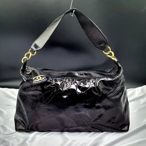[BUNJANG] Chanel Vintage Shoulder Bag Black Leather / 샤넬 빈티지 숄더백 중고 정품 가방 은피아노