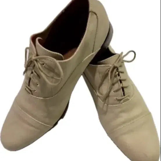 [BUNJANG] Cole Haan Beige Canvas Derby Shoes / Cole rood hann 베이지 캔버스 더비 270