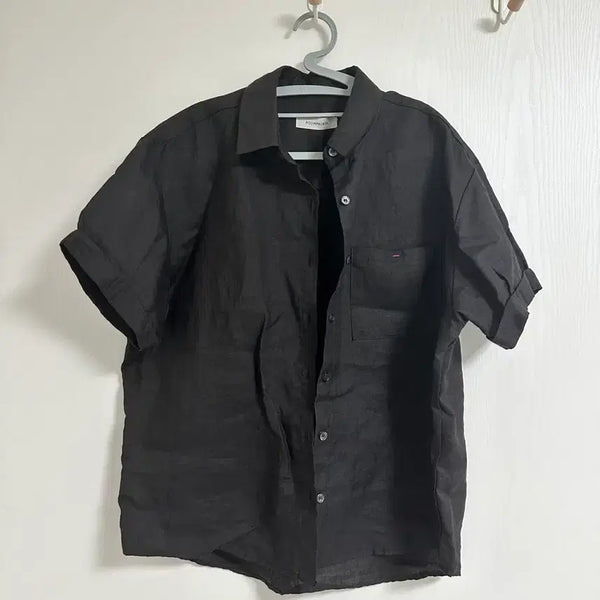 [BUNJANG] ROOMPACKER 100% Linen Short Sleeve Shirt Blouse Jacket / 프리) 룸페커 ROOMPACKER 린넨100% 반팔 셔츠 블라우스 자켓