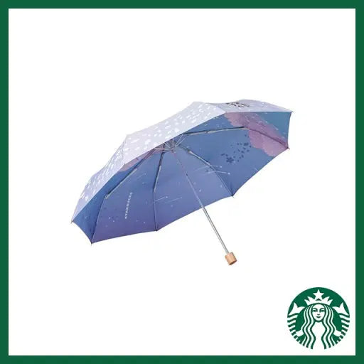 [BUNJANG] Starbucks 2022 Cherry Blossom Lavender Waterside 3-Section Umbrella / 스타벅스 22 체리블라썸 라벤더 수변 3단우산