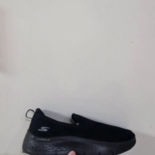 [BUNJANG] Skechers Go Walk Flex Slip-On Triple Black Sneakers / [255] 스케쳐스 고워크 플렉스 슬립온 트리플블랙