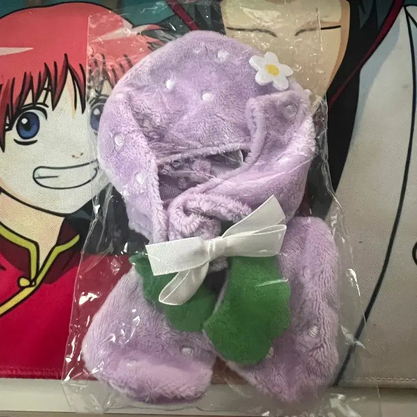[BUNJANG] 10cm Strawberry Plush Outfit (Purple) / (미개봉) 10cm 누이 딸기 인형옷 <보라색>