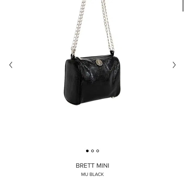 [BUNJANG] Minuitmuse Brett Mini MU Black Bag / (미착용/새제품) 미닛뮤트 브렛 미니 블랙 쿨거 일택 무배