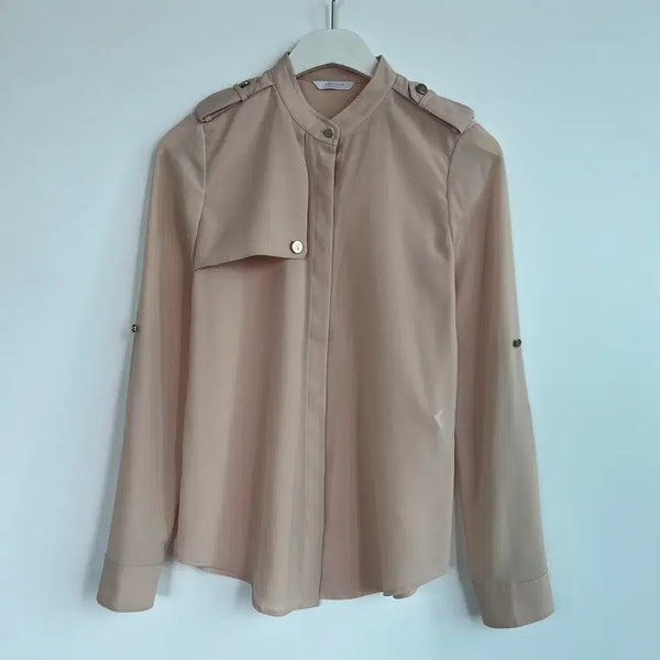 [BUNJANG] She's Miss Beige Blouse Size 55 / 쉬즈미스 베이지색 블라우스 55사이즈