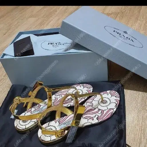 [BUNJANG] Prada Strap Sandals (Unused) / 정품 프라다 스트랩 샌들 (미사용)