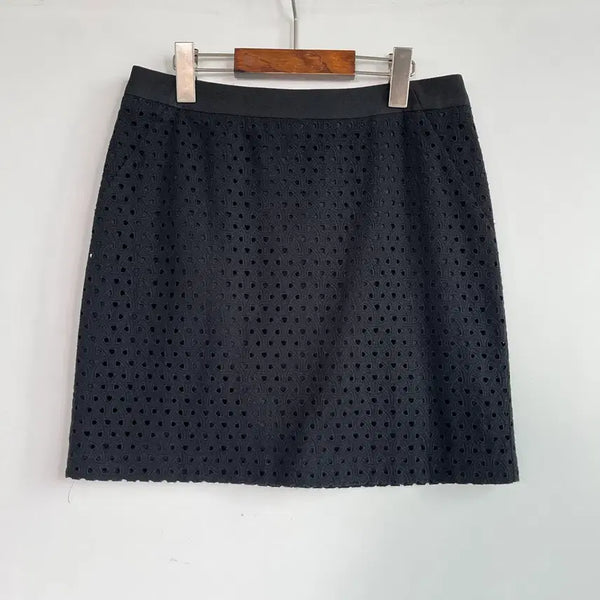 [BUNJANG] Mind Bridge Black Punching Lace Skirt Size 66 / 마인드브릿지 블랙 펀칭 레이스 스커트 66