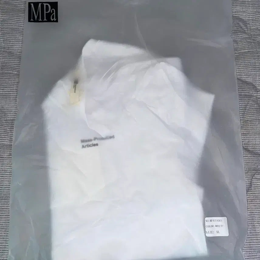 [BUNJANG] Plastic Product MPa Short Sleeve T-Shirt White XL / 플라스틱프로덕트 MPa 반팔 화이트 XL