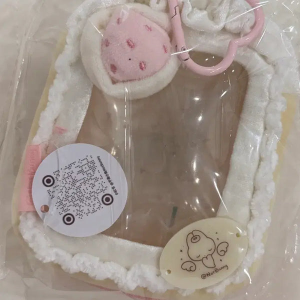 [BUNJANG] Not Bunny Strawberry Shortcake 10cm Cotton Doll Pouch / 낫버니 딸기생크림쇼트케이크 10cm 솜깅 인형 파우치 사각