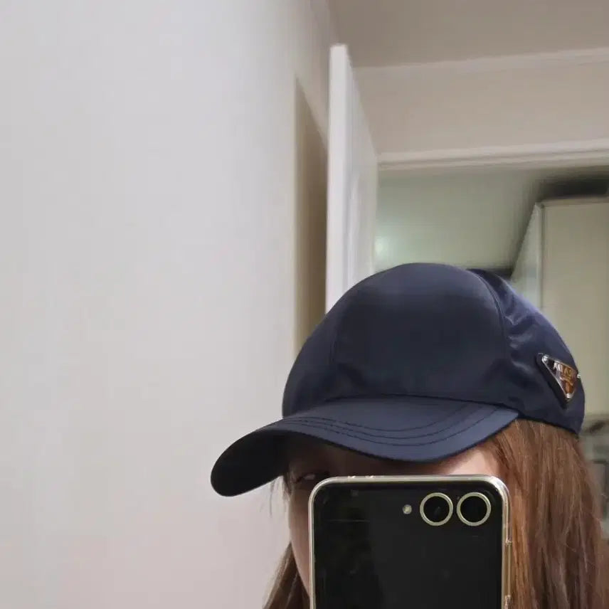[BUNJANG] Prada Re-Nylon Baseball Cap (Navy, M) / 정품 프라다 리나일론 볼캡(컨디션굿)
