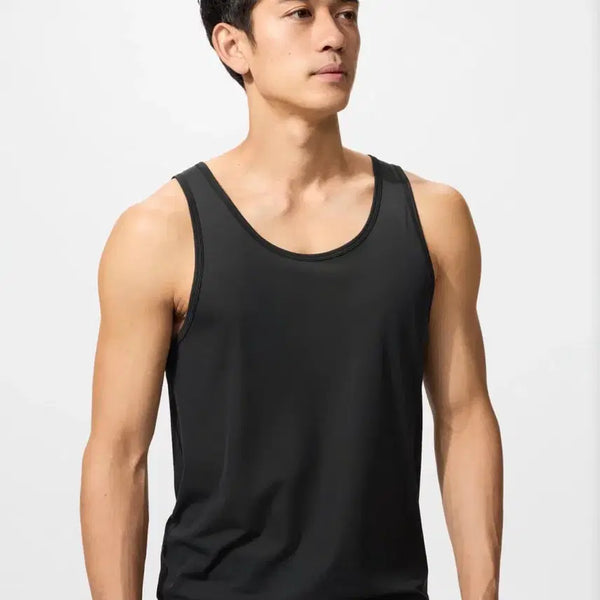 [BUNJANG] Uniqlo 26SS Mesh Tank Top Black M (95-100) / 유니클로 26ss 메쉬 탱크탑 블랙 M(95~100) 사이즈 판매합니다.[새상품]