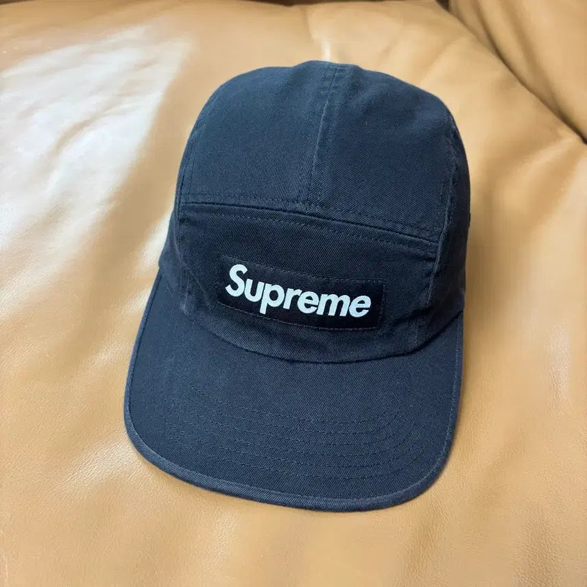 [BUNJANG] Supreme Washed Black Box Logo Camp Cap / 슈프림 캠프캡 모자 박스로고 워시드 블랙