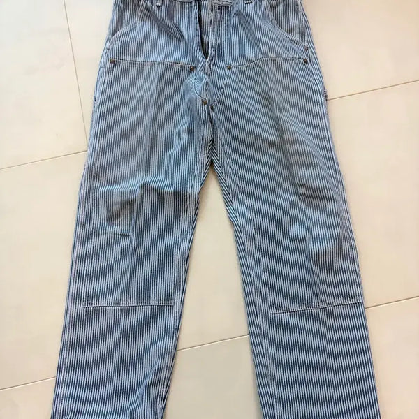 [BUNJANG] SARCASTIC Hickory Double Knee Work Pants / 서캐스틱 SARCASTIC 히코리 더블니 워크팬츠