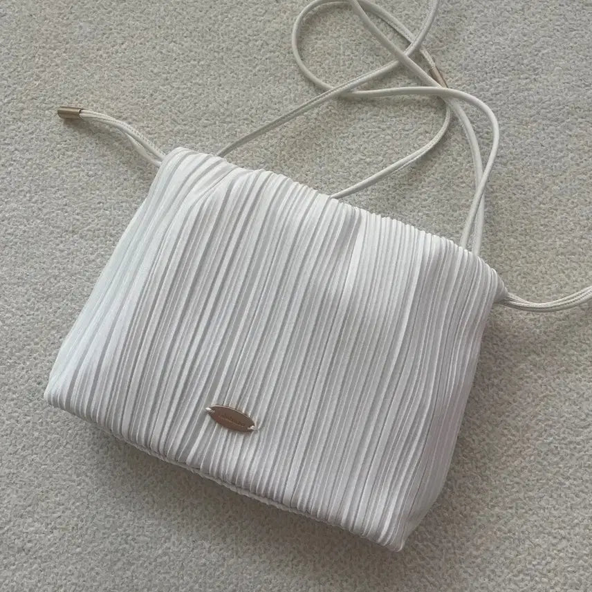 [BUNJANG] Sulwhasoo Pleated String Pouch Bag / 설화수 플리츠 스트링 파우치백