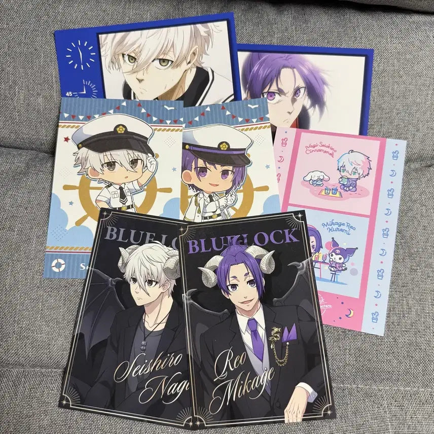 [BUNJANG] Blue Lock Nagi Seishiro & Mikage Reo Postcard Bundle Set / 블루록 나기 세이시로 미카게 레오 엽서 일괄