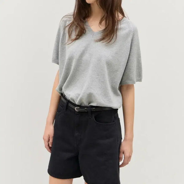 [BUNJANG] Reba Fresh Cotton V-Neck Knit / [새상품] 르바 Fresh Cotton V-Neck Knit