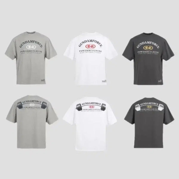 [BUNJANG] APDO GUNDAMFORCE Powerbuilding T-Shirt / 압도 GUNDAMFORCE 파워빌딩 반팔 티셔츠