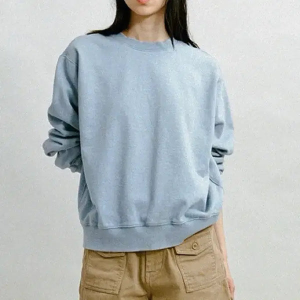 [BUNJANG] Urbanic30 Salted Cotton Sweatshirt Dusty Sky Blue OS / [새상품] 얼바닉30 Salted Cotton Sweatshirt
