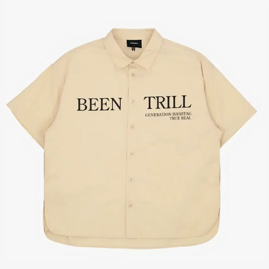[BUNJANG] Vintril Short Sleeve Shirt Beige / 빈트릴 반팔 셔츠 베이지