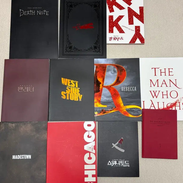[BUNJANG] Musical Program Books Bundle: Chicago, Rebecca, West Side Story, Death Note & More / 뮤지컬 프로그램북) 시카고 레베카 웨스트 사이드 스토리 데스노트