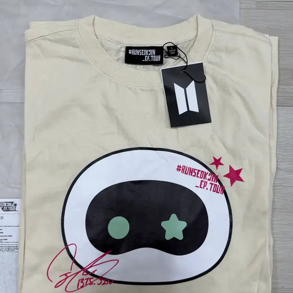 [BUNJANG] BTS Jin RUN_JEONJKIN UTTER T-Shirt / BTS 런석진 우떠 티셔츠