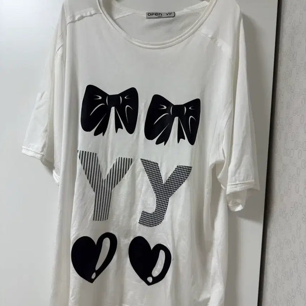 [BUNJANG] Open YY Short Sleeve T-Shirt / 오픈와이와이 반팔
