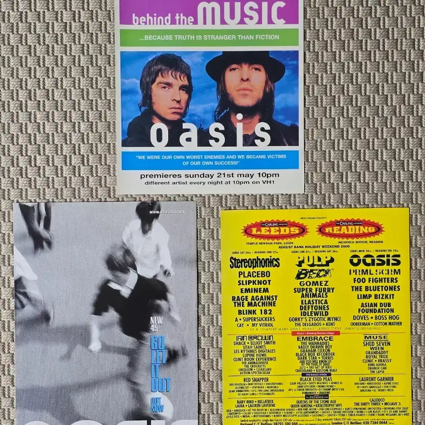 [BUNJANG] Oasis Poster Scrap Set (3 sheets) / 포스터 oasis 오아시스 스크랩 3장