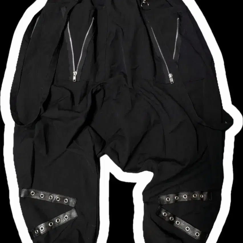 [BUNJANG] ACDC RAG Harem Pants Punk Bondage Baggy Jogger Pants / 택포 ACDC RAG 하렘 팬츠 본디지 배기 팬츠 펑크