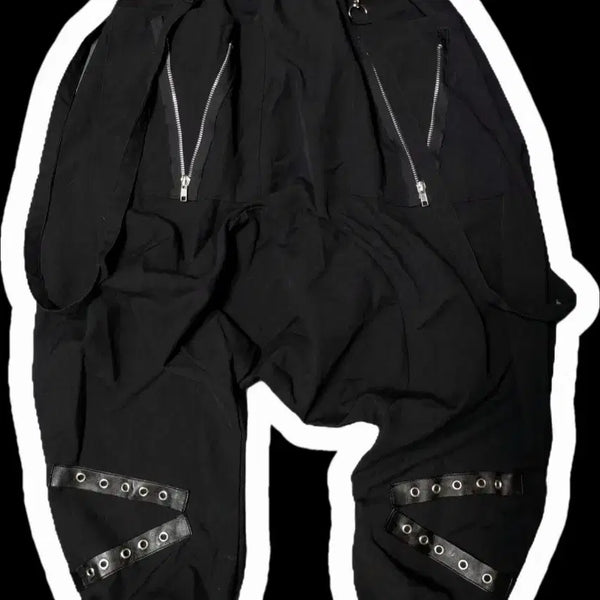 [BUNJANG] ACDC RAG Harem Pants Punk Bondage Baggy Jogger Pants / 택포 ACDC RAG 하렘 팬츠 본디지 배기 팬츠 펑크
