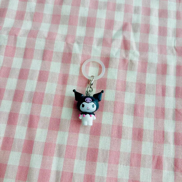 [BUNJANG] Sanrio Kuromi Bookmark Keyring Gacha / [산리오] 쿠로미 메지루시 키링 가챠