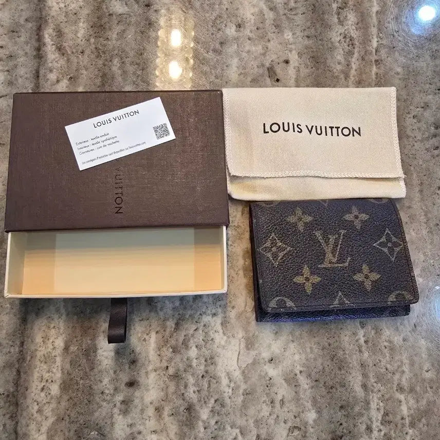 [BUNJANG] Louis Vuitton Monogram Envelope Card Holder (Full Box) / (정품)루이비통  모노그램 엔벨로프/카드지갑 판매합니다 (풀박스)